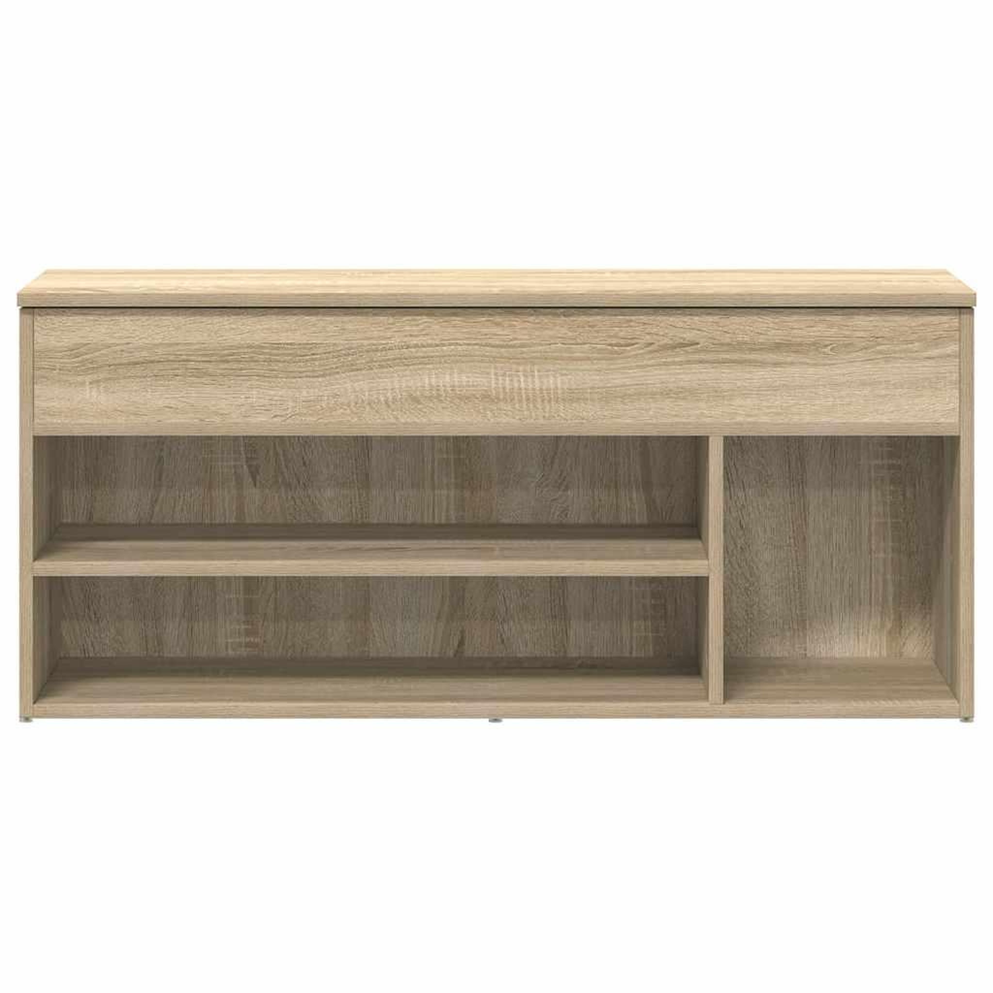 Voir la diapositive 4 : VIDAXL Banc a chaussures chene sonoma 102x30,5x45 cm bois d'ingenierie