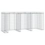 Voir la diapositive 2 : VIDAXL Mur de gabion pour poubelle 270x91x120 cm fer galvanise