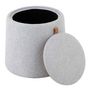 Voir la diapositive 3 : Paris Prix Pouf Rond Design  Munica  42cm Gris Clair