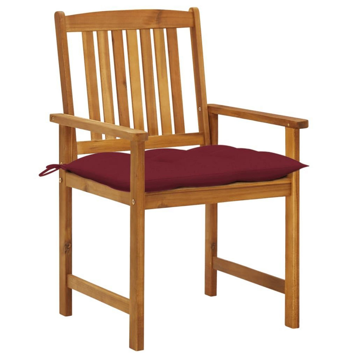 VIDAXL Chaises de jardin avec coussins lot de 8 Bois d'acacia solide