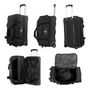 Voir la diapositive 3 : David Jones Sac de voyage cabine à roulettes 48L double compartiment 55cm