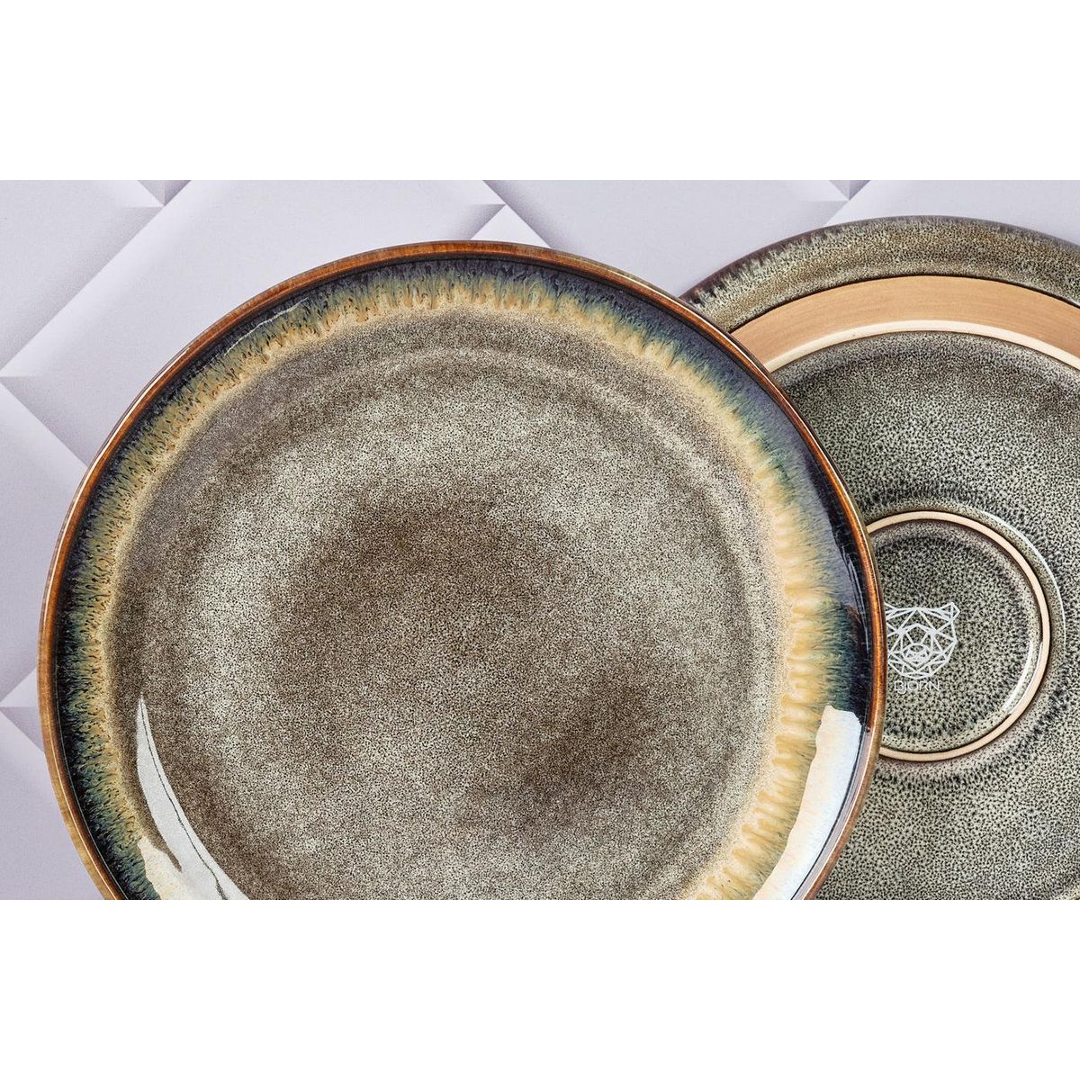 BJORN Assiette GENESIS Ø27cm - 6 pièces - Basalte