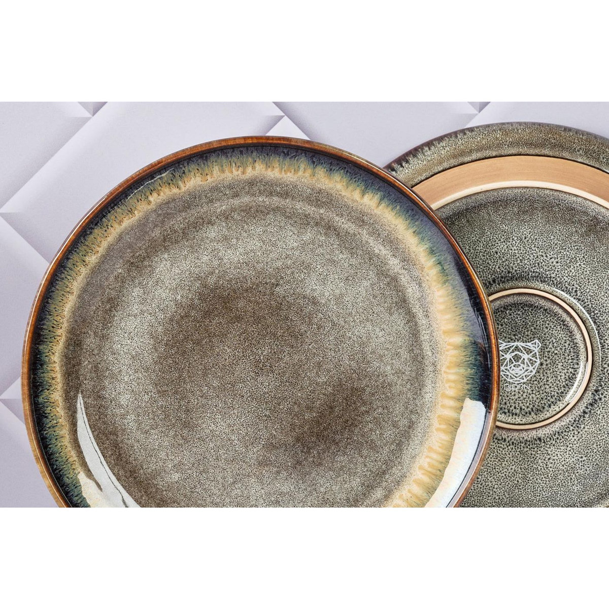 BJORN Assiette GENESIS Ø27cm - 6 pièces - Basalte