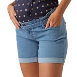 MAMALICIOUS Short de Grossesse  Femme Mamalicious Belted. Coloris disponibles : Bleu