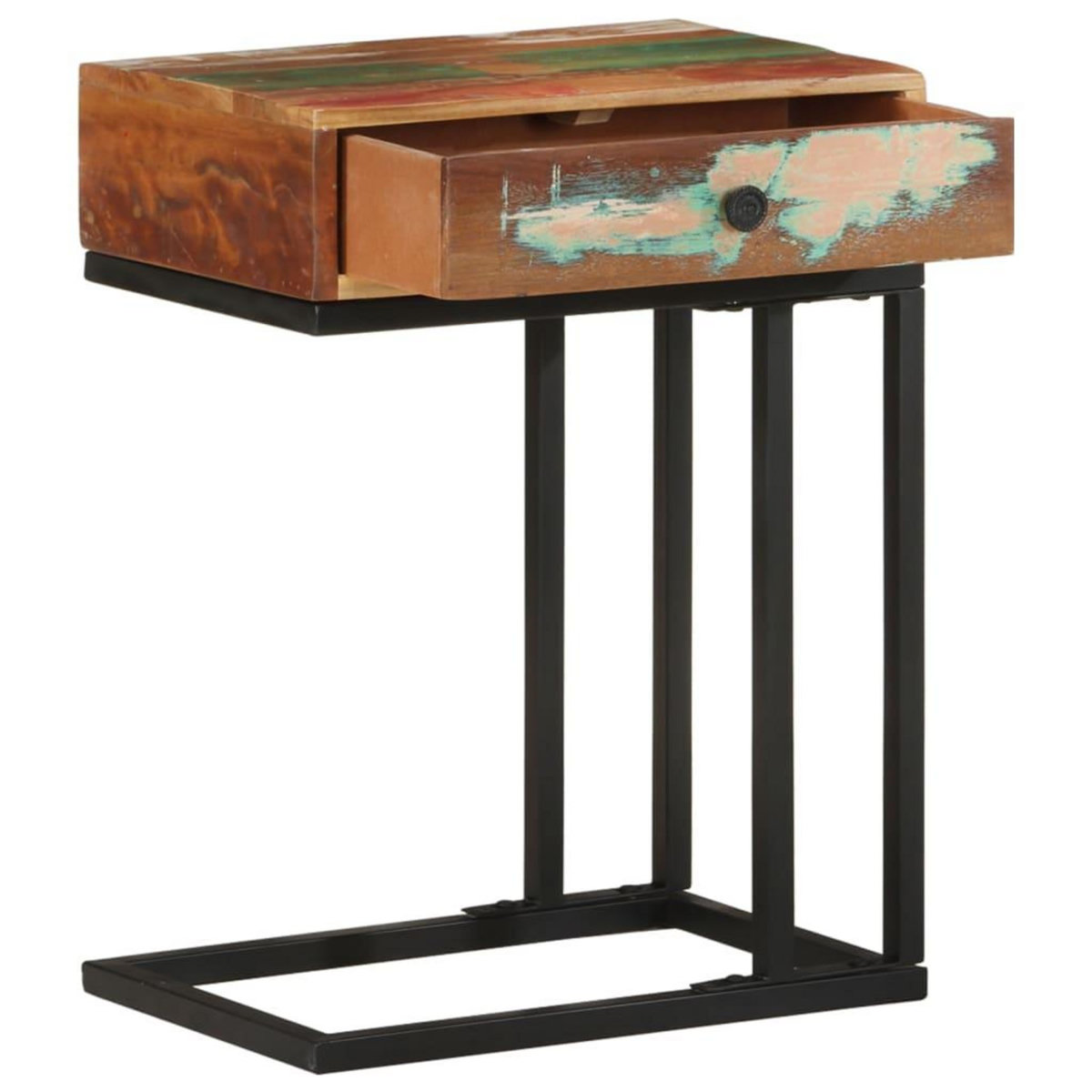 VIDAXL Table d'appoint en U 45x30x61 cm Bois de recuperation massif
