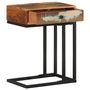 Voir la diapositive 2 : VIDAXL Table d'appoint en U 45x30x61 cm Bois de recuperation massif