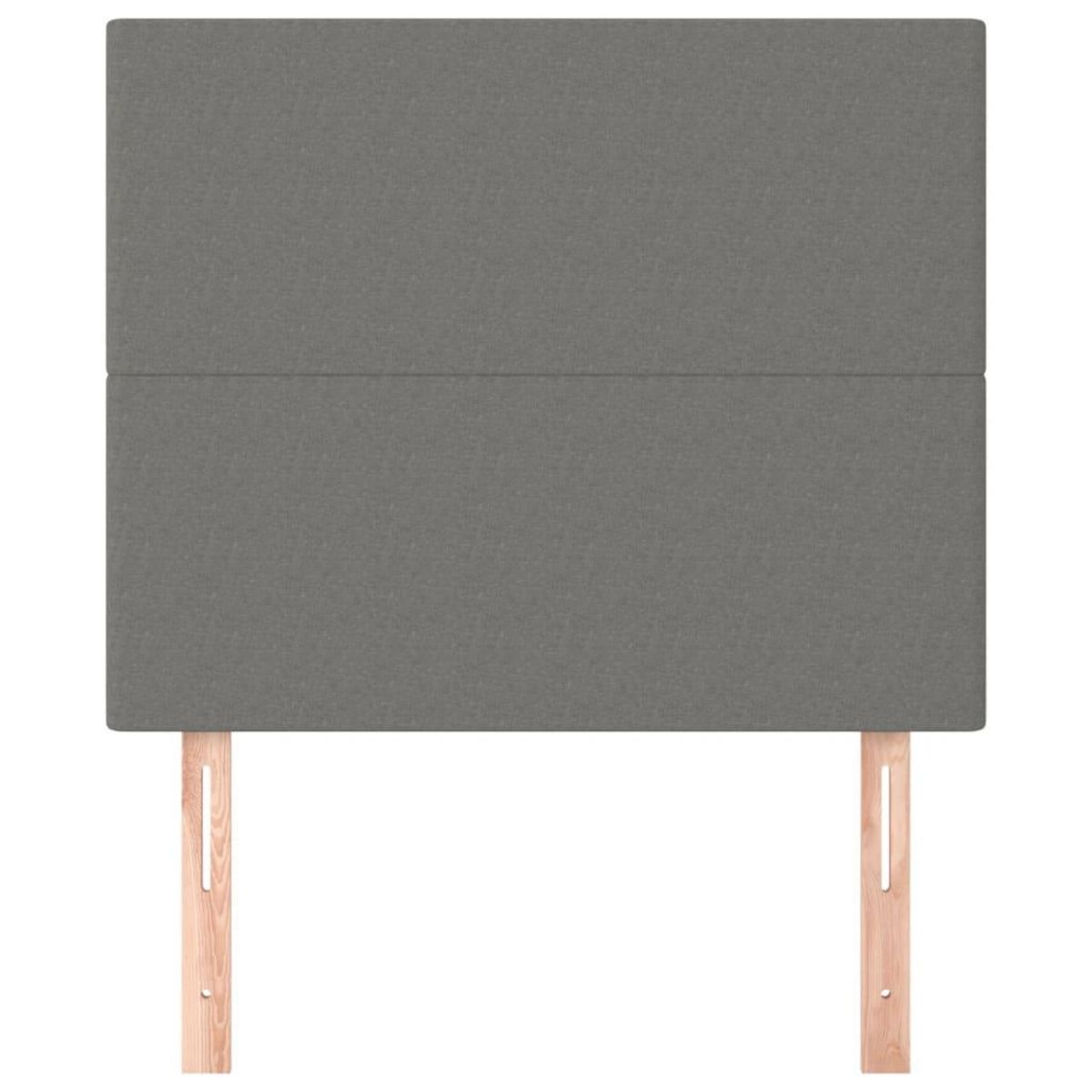 VIDAXL Tetes de lit 2 pcs Gris fonce 80x5x78/88 cm Tissu