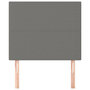 Voir la diapositive 3 : VIDAXL Tetes de lit 2 pcs Gris fonce 80x5x78/88 cm Tissu