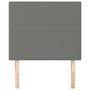 Voir la diapositive 3 : VIDAXL Tetes de lit 2 pcs Gris fonce 80x5x78/88 cm Tissu