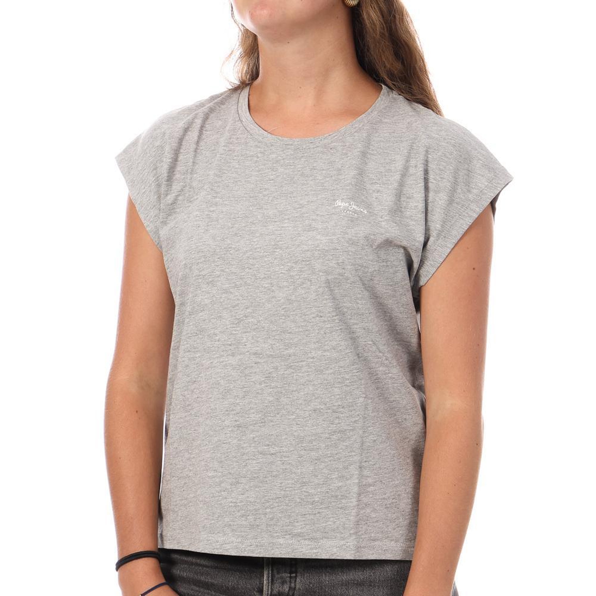 Pepe Jeans T-shirt Gris Femme Pepe jeans Bloom. Coloris disponibles : Gris