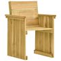 Voir la diapositive 5 : VIDAXL Ensemble a manger de jardin 7 pcs avec coussins pin impregne