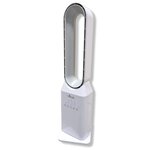 NIKLAS Ventilateur à Télécommande 50W - Ventilateur Sans Pales Colonne 3 Vitesses avec Minuterie 7h Design Blanc NIKLAS