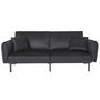 Voir la diapositive 4 : Paris Prix Canapé Convertible en Velours  Giulia  198cm Noir
