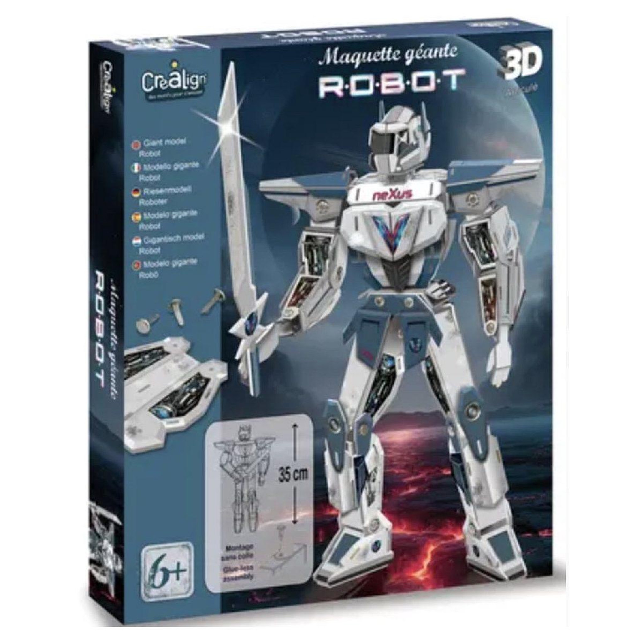 CREALIGN Maquette robot a construire - 6 ans
