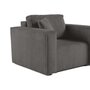 Voir la diapositive 4 : BEST MOBILIER Topaze - fauteuil - en velours côtelé