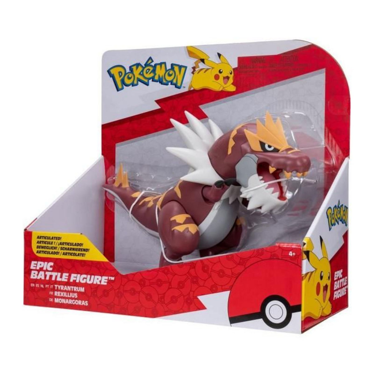 BANDAI Figurine - BANDAI - Pokémon légendaires Rexilius - 30 cm, articulée, a l'échelle des dessins animés