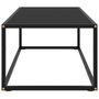 Voir la diapositive 3 : VIDAXL Table basse Noir avec verre noir 100x50x35 cm