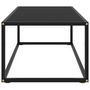 Voir la diapositive 3 : VIDAXL Table basse Noir avec verre noir 100x50x35 cm