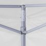 Voir la diapositive 4 : VIDAXL Tente de reception pliable avec 4 parois 2x2 m Acier Blanc