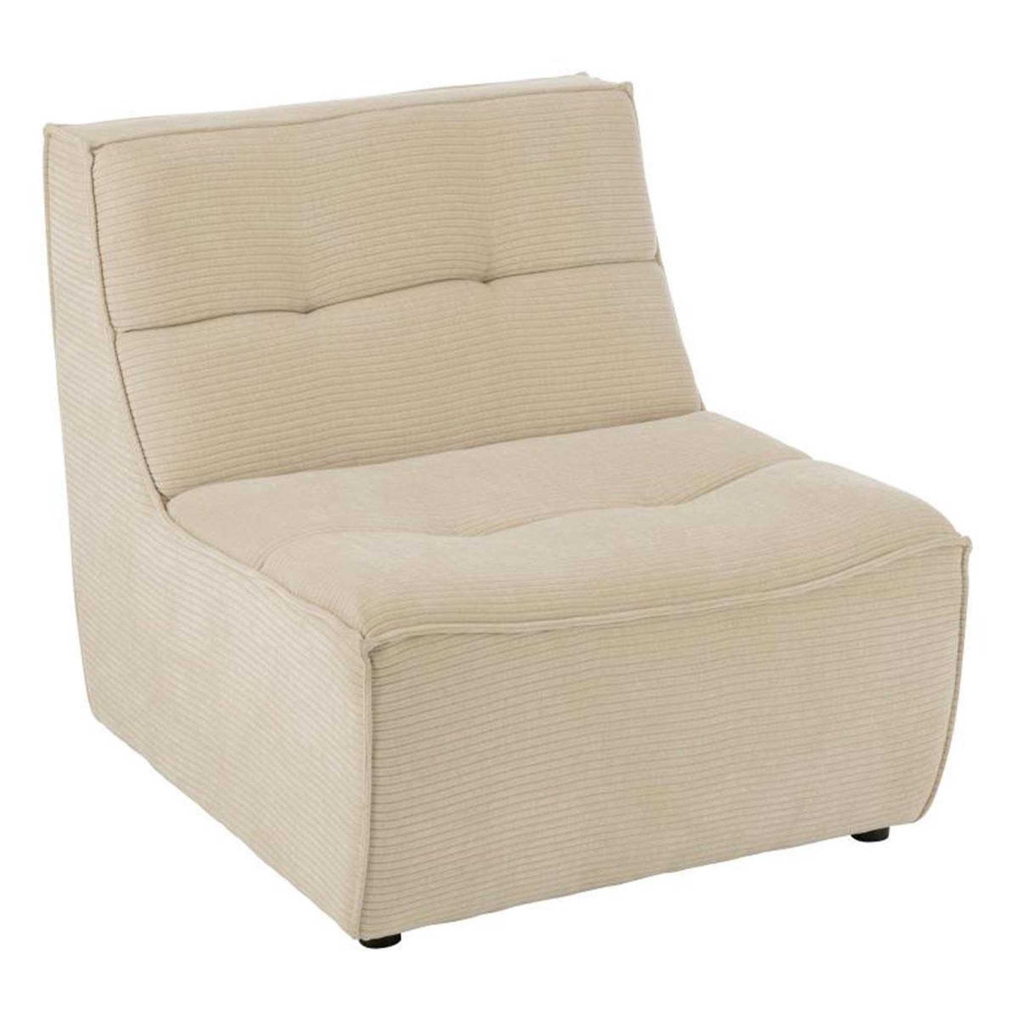 J-LINE Module canapé matelassé  grid  97cm beige
