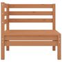Voir la diapositive 4 : VIDAXL Salon de jardin 5 pcs Marron miel Bois de pin massif