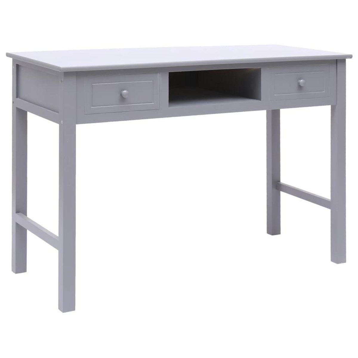 VIDAXL Bureau Gris 110 x 45 x 76 cm Bois