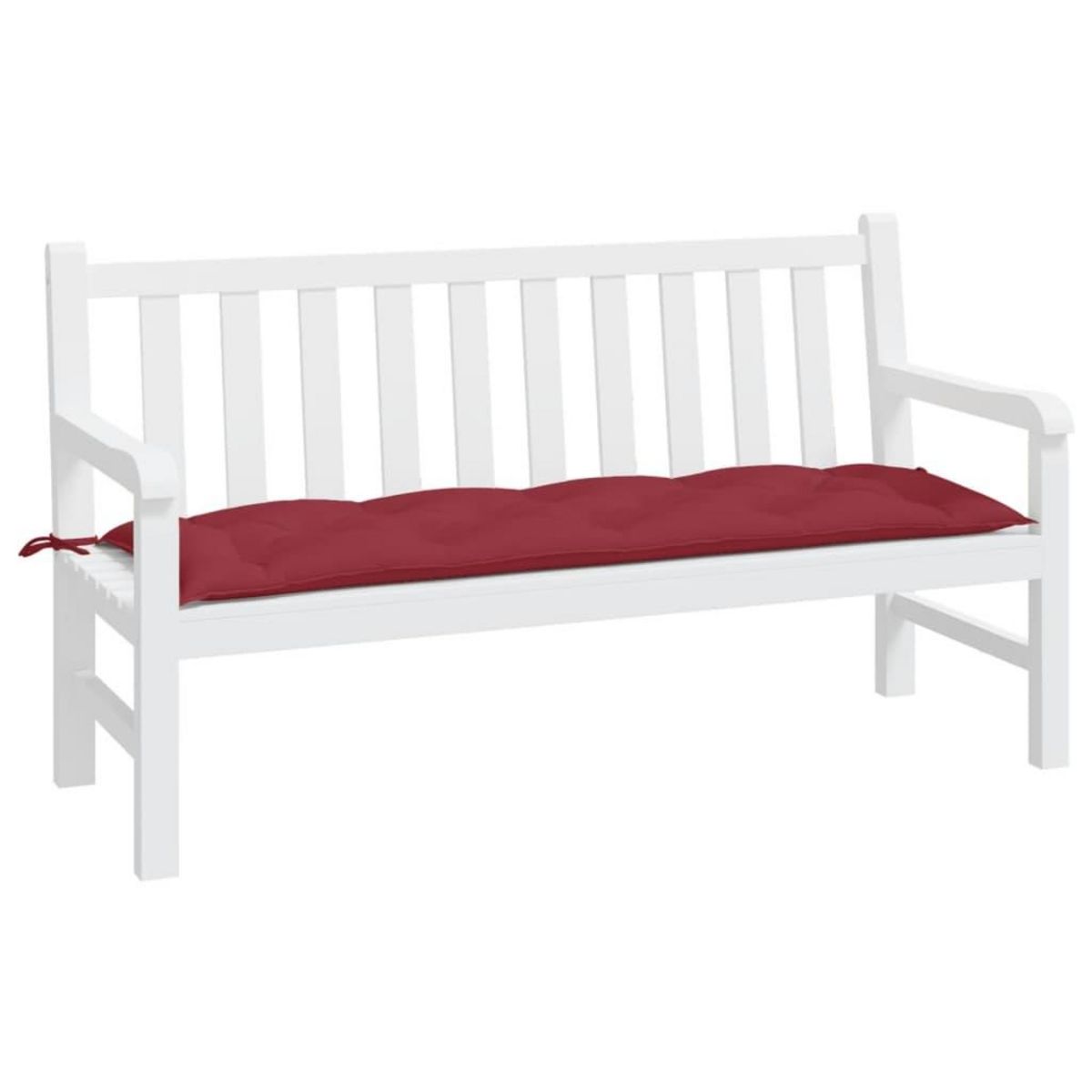 VIDAXL Coussin de banc de jardin rouge bordeaux 150x50x7 cm