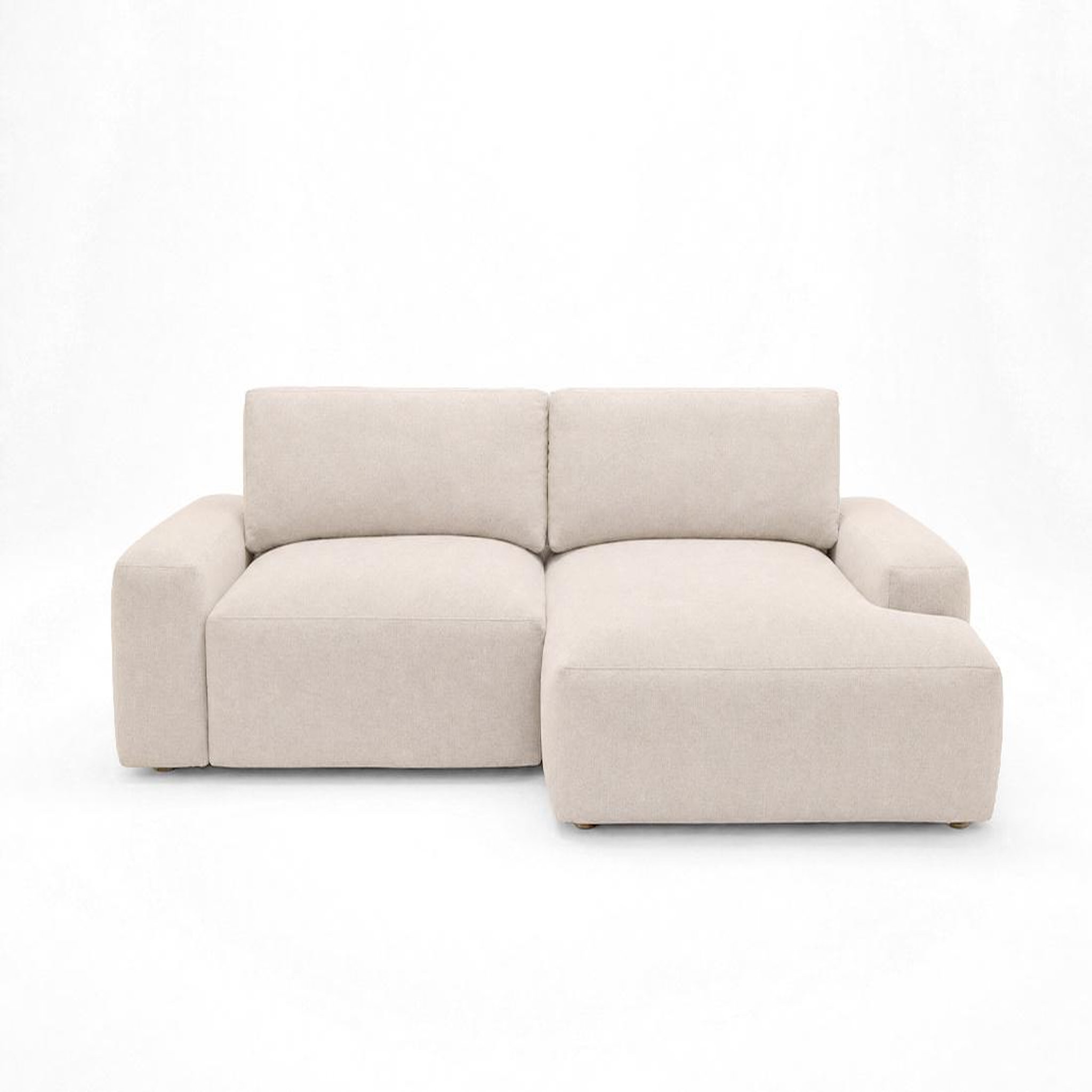 BEST MOBILIER Tama - canapé d'angle droit 4 places convertible avec coffre en tissu. Coloris disponibles : Gris, Vert, Beige, Bleu, Orange, Noir