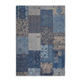 Voir la diapositive 1 : Paris Prix Tapis Tissé Vintage Patchwork  Symphony  Bleu