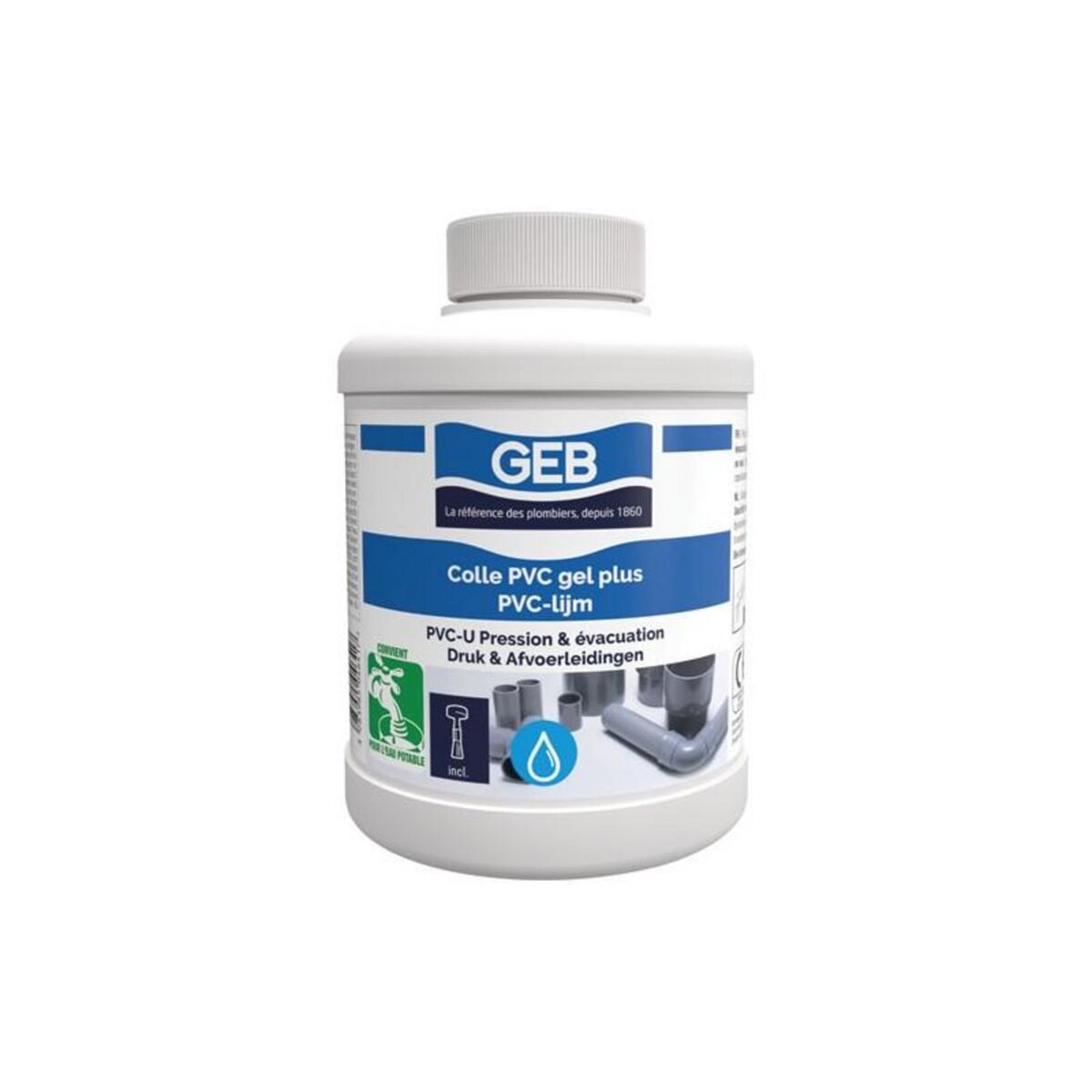 Geb COLLE PVC GEL PLUS POT 250ML GEB - 504640