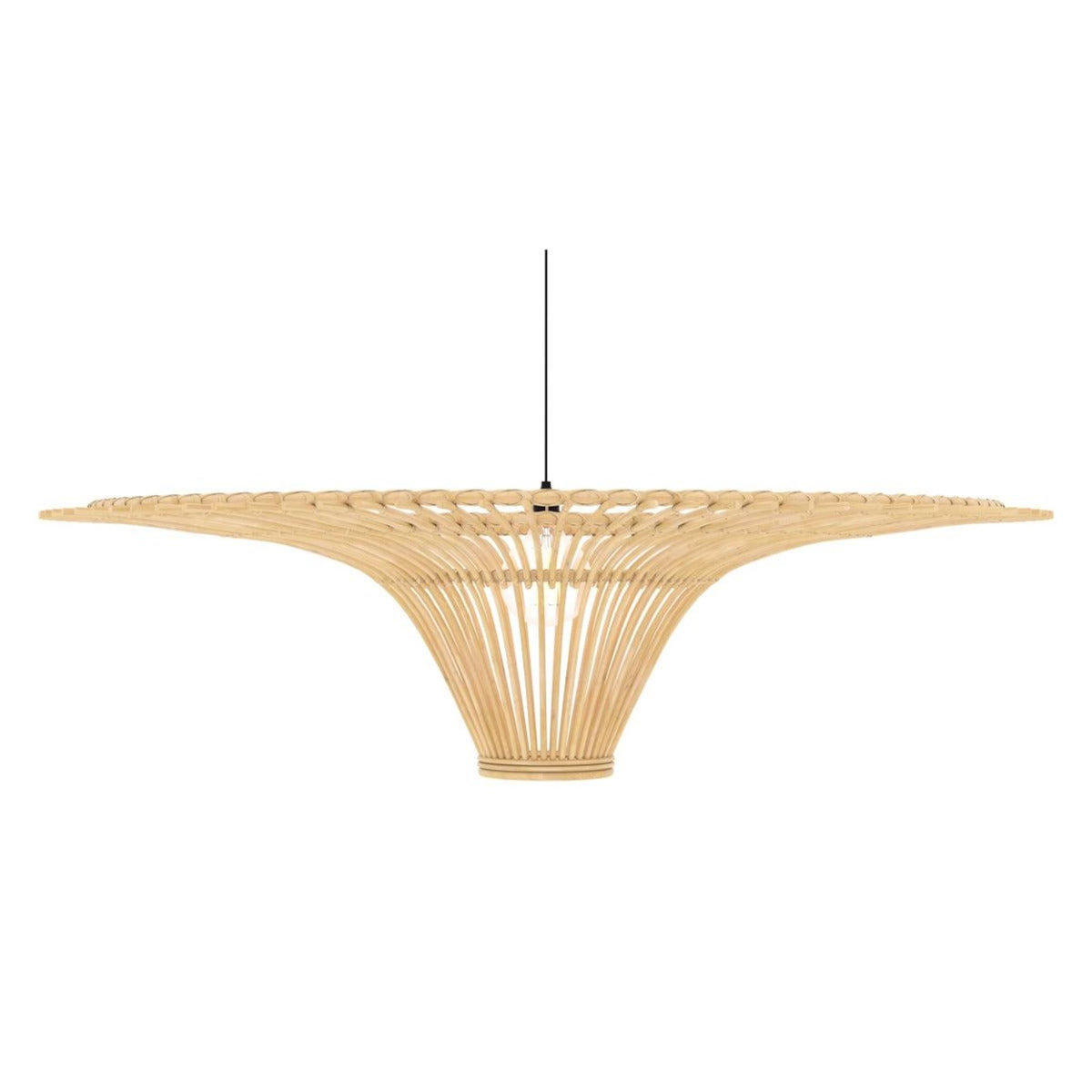 MAISON PAVANE Abat-jour D120,5 cm en rotin naturel-Olga