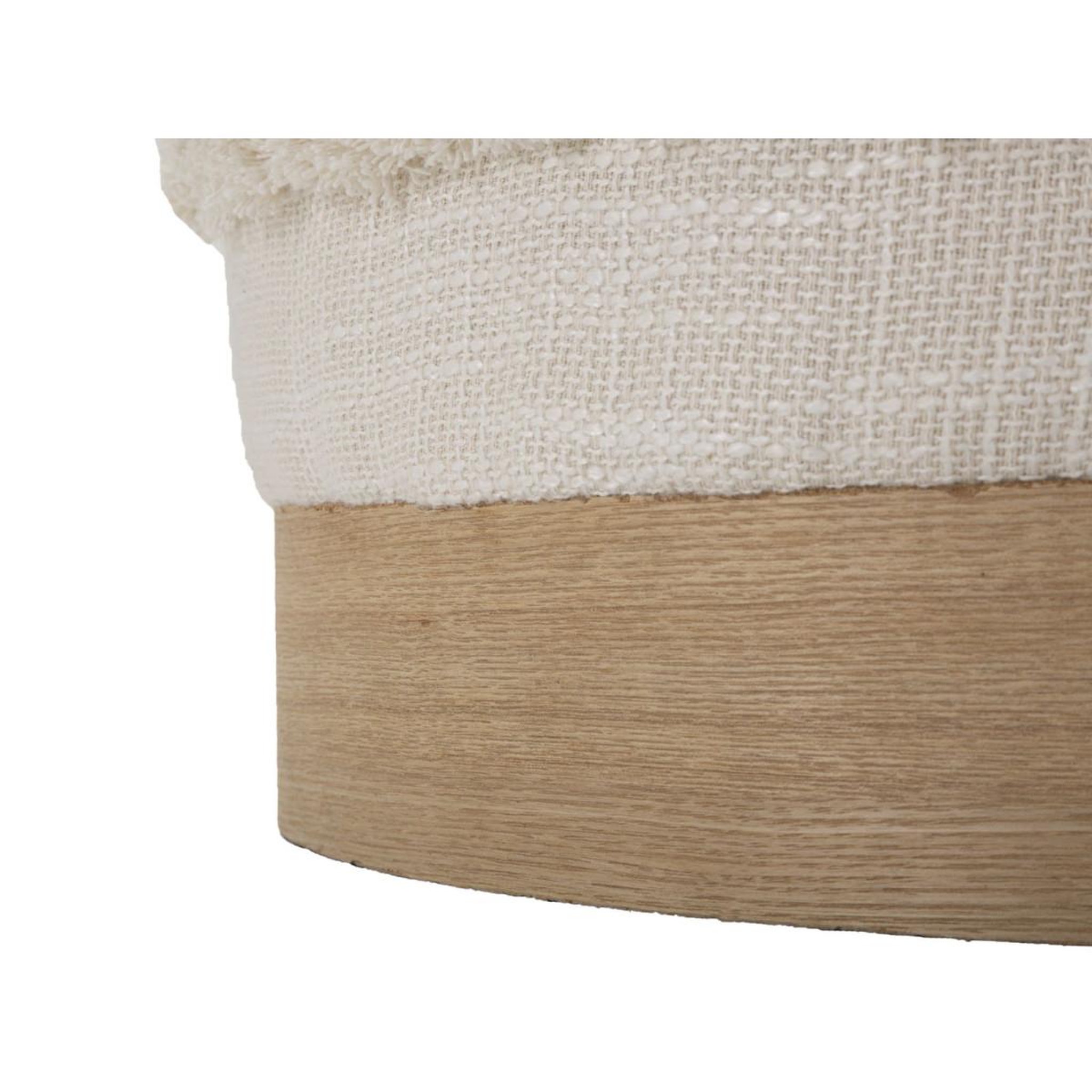 Voir la diapositive 4 : Paris Prix Pouf effet tufté  damasco  40cm beige