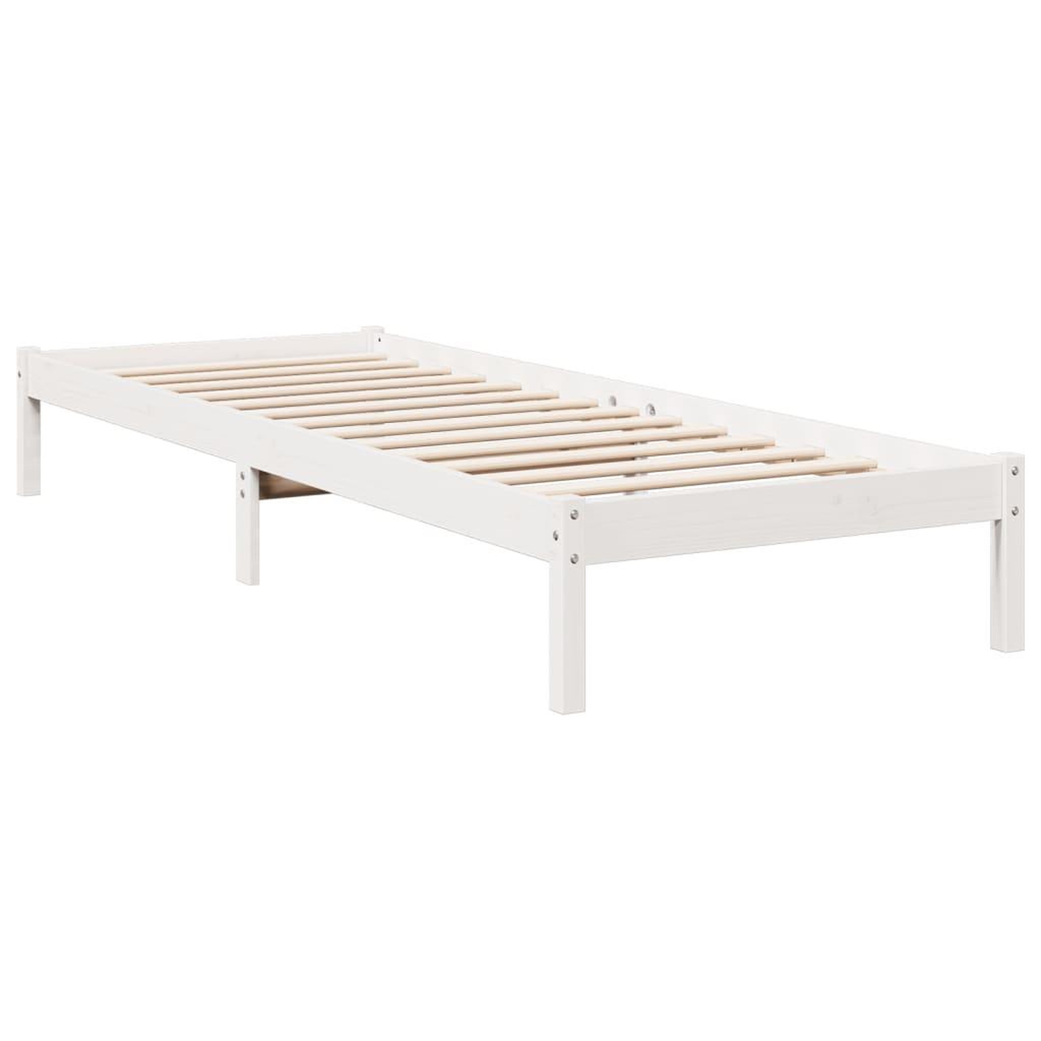Voir la diapositive 3 : VIDAXL Cadre de lit extra long sans matelas 80x220 cm bois massif pin