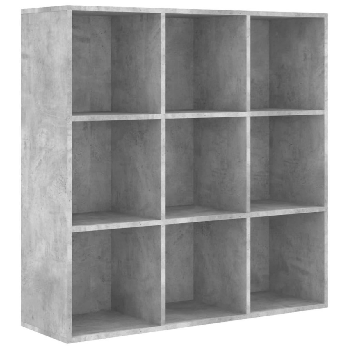 VIDAXL Bibliotheque gris beton 98x29x97,5 cm bois d'ingenierie