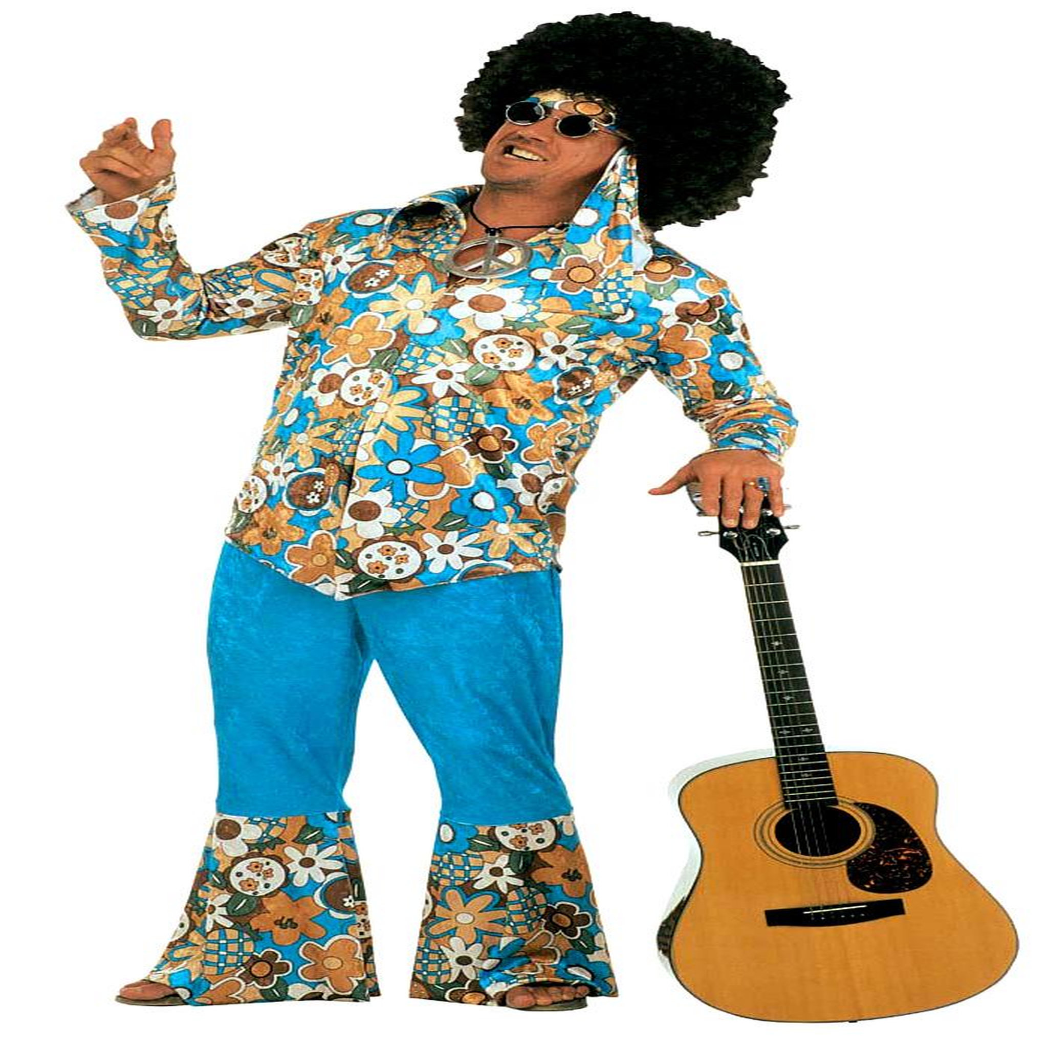 WIDMANN Déguisement Hippie Grande Taille - XL