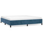 Voir la diapositive 2 : VIDAXL Cadre de lit sans matelas bleu fonce 200x200 cm velours
