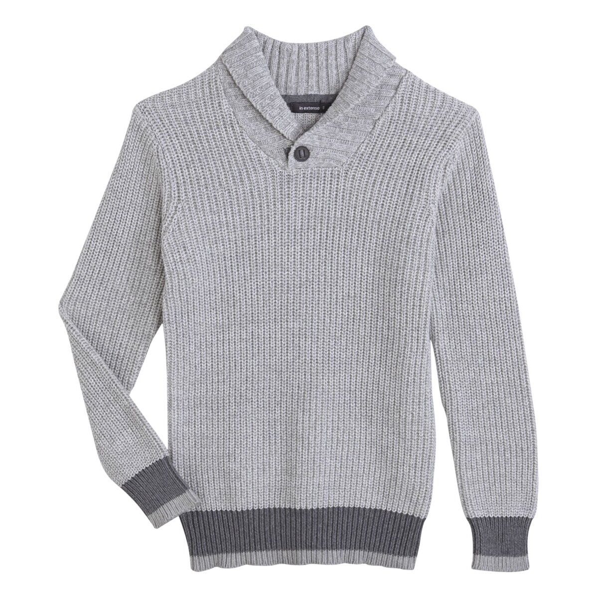 IN EXTENSO Pull col châle en maille garçon