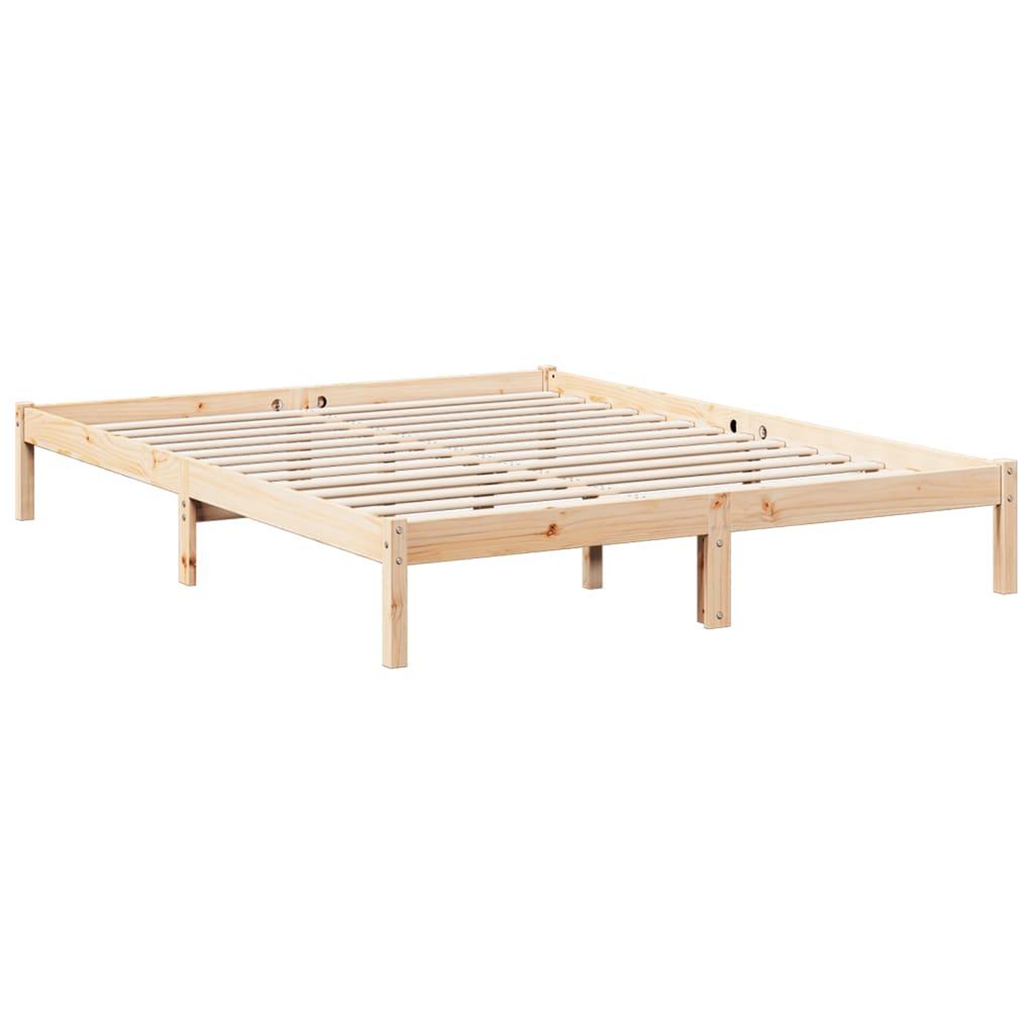 Voir la diapositive 3 : VIDAXL Cadre de lit extra long sans matelas 160x220 cm bois massif pin