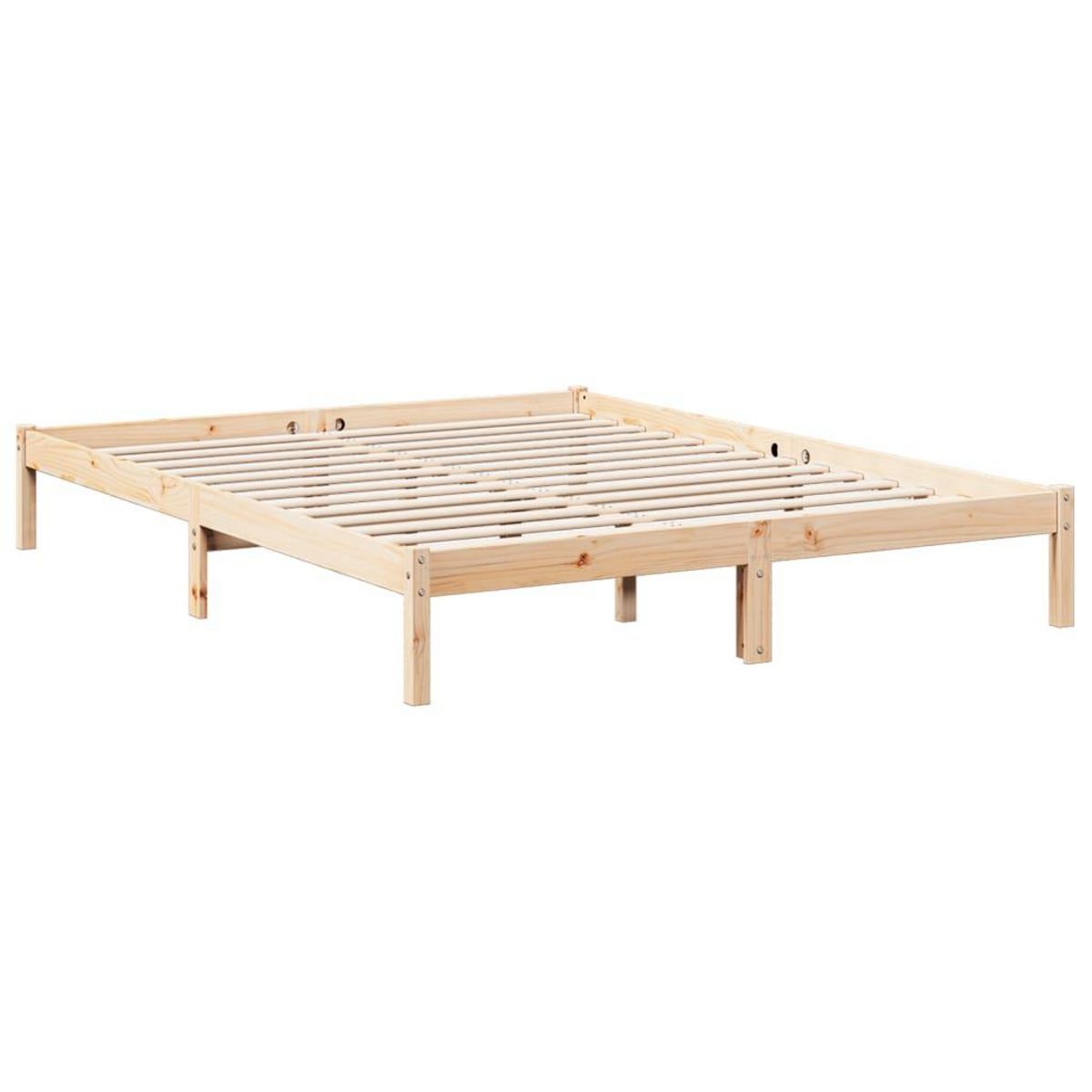 VIDAXL Cadre de lit extra long sans matelas 160x220 cm bois massif pin
