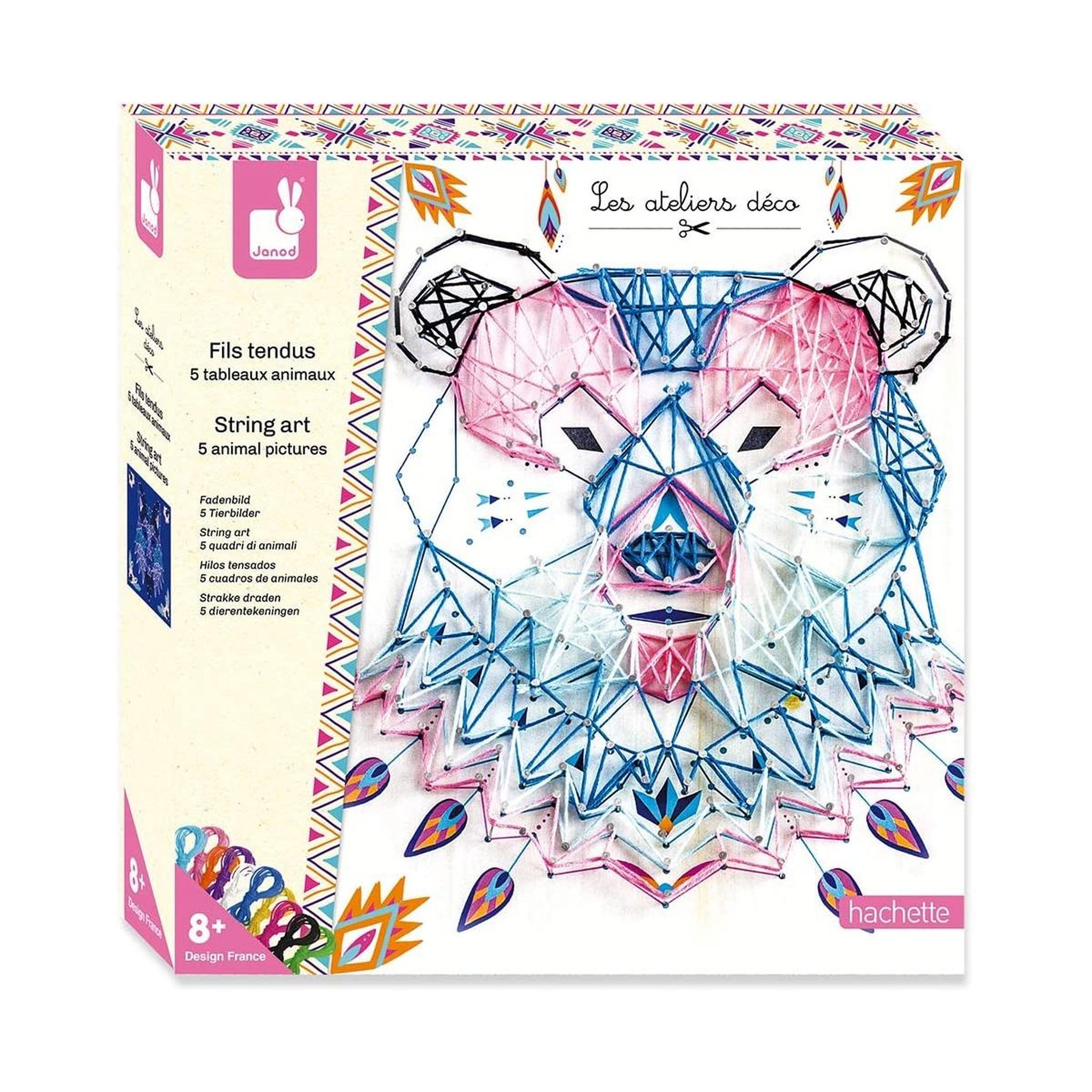 Juratoys-Janod Fils tendus animaux coffret