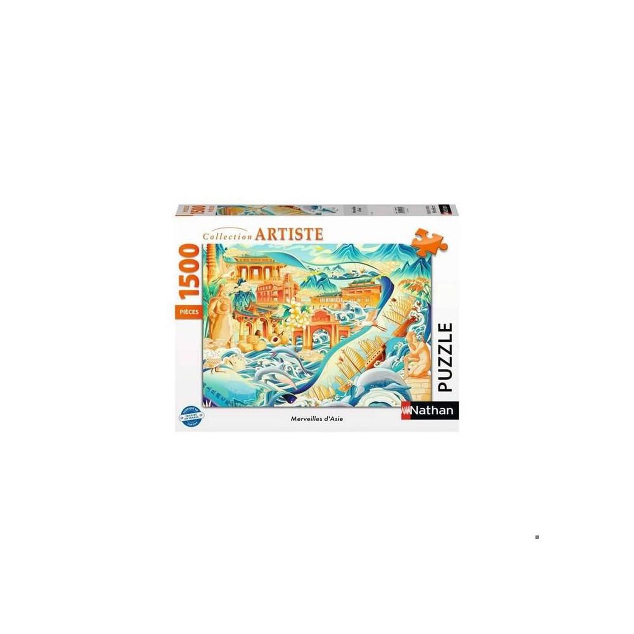 Voir la diapositive 3 : RAVENSBURGER Puzzle 1500 pièces - Les Merveilles d’Asie - Nathan Éditions