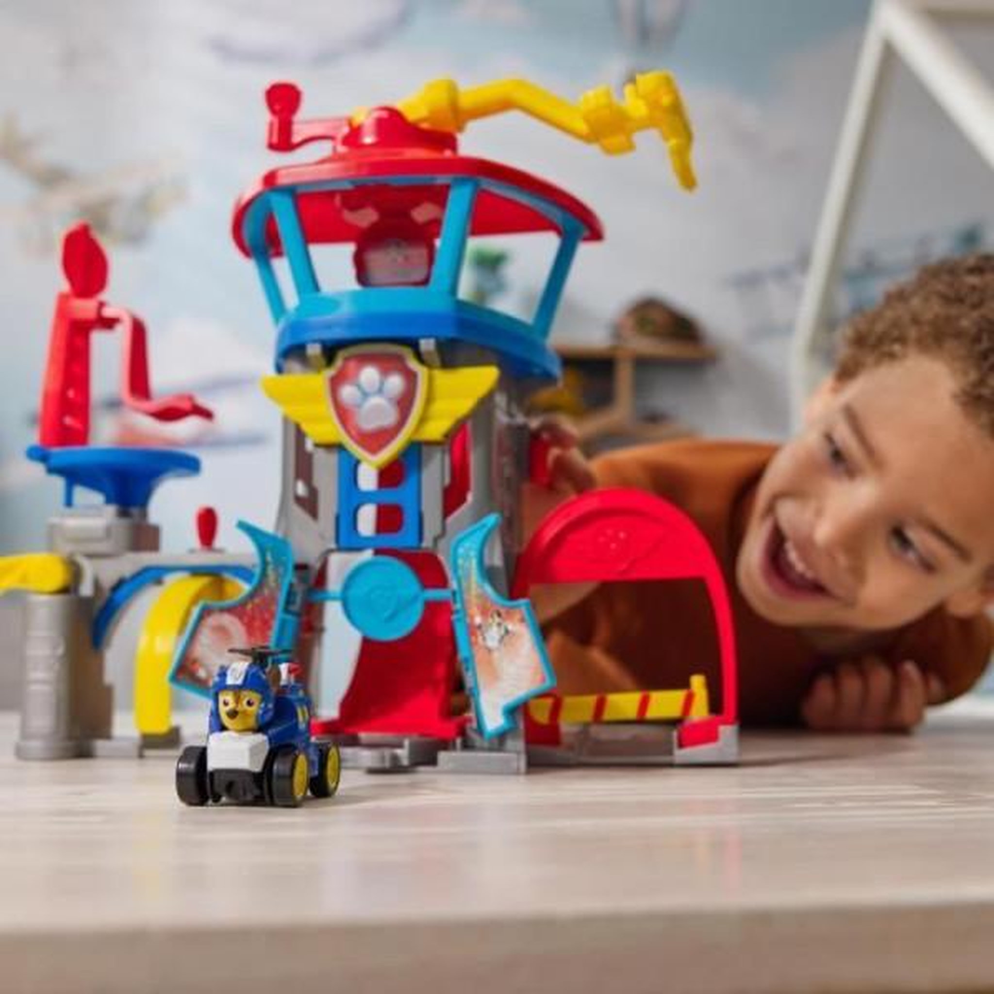 Voir la diapositive 5 : PAW PATROL Voiture Paw Patrol Pat'Patrouille Quartier Général Aéroport Pup Squad Air Rescue