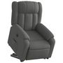 Voir la diapositive 3 : VIDAXL Fauteuil inclinable electrique gris fonce tissu