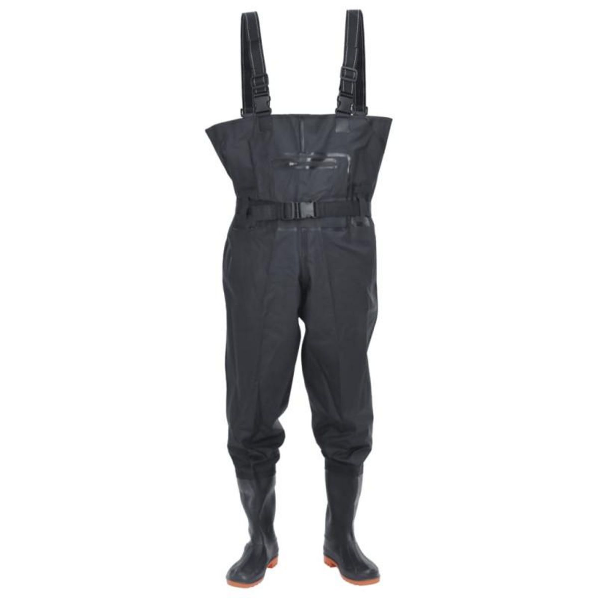 VIDAXL Cuissardes avec bottes et ceinture noir taille 46