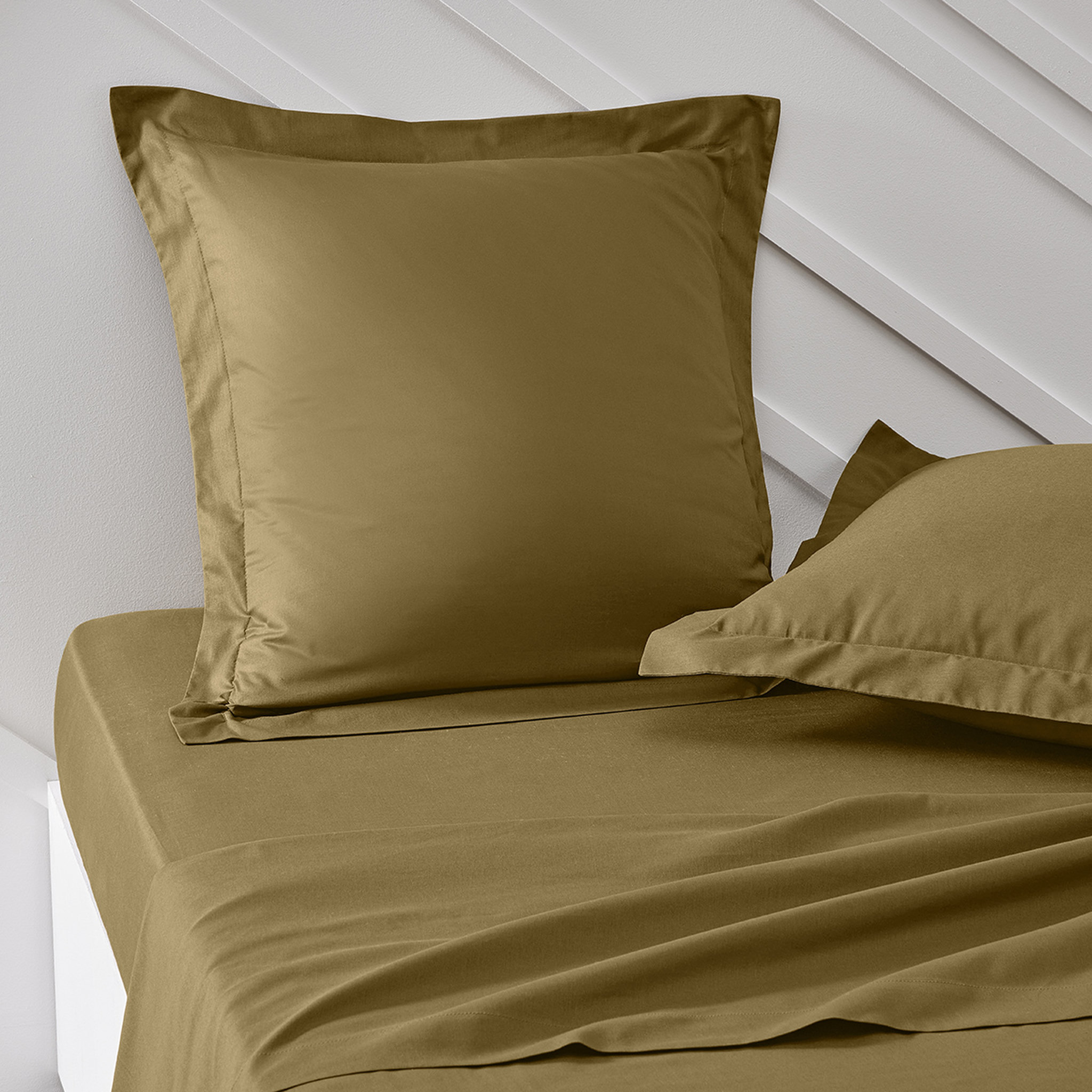 Voir la diapositive 1 : TODAY Taie d'oreiller unie en Coton 57 fils ORGANIC 