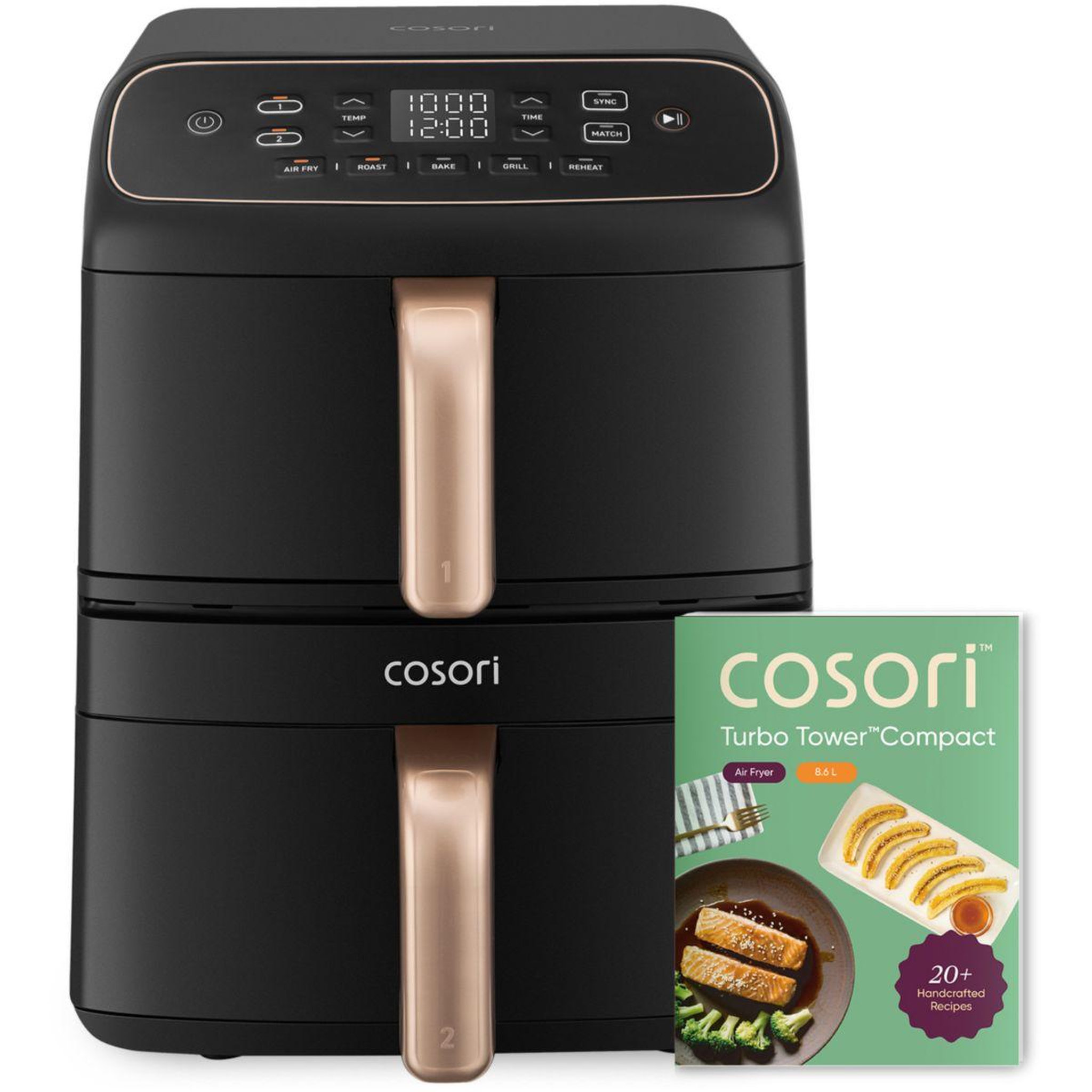 Voir la diapositive 2 : COSORI Friteuse sans huile Turbo Tower™ 8,6L