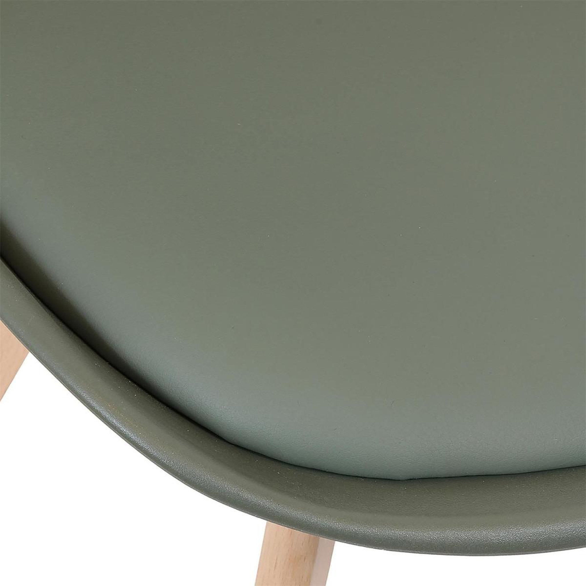 Voir la diapositive 6 : The Home Deco Factory Lot de 4 chaises scandinave  skansen  81cm kaki