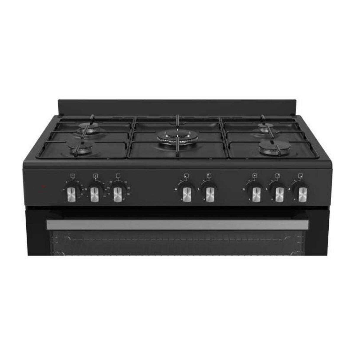 BERTAZZONI Cuisiniere a gaz - BERTAZZONI - SEL925MN - 5 foyers - 3,6 Kwh - 90 cm - Noir
