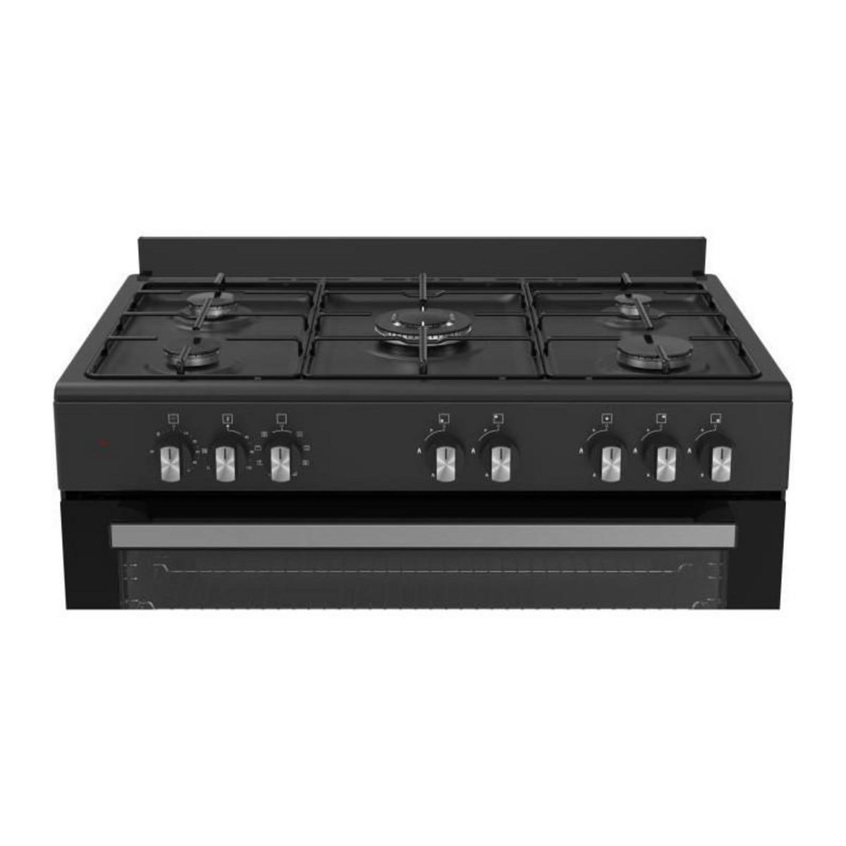 BERTAZZONI Cuisiniere a gaz - BERTAZZONI - SEL925MN - 5 foyers - 3,6 Kwh - 90 cm - Noir