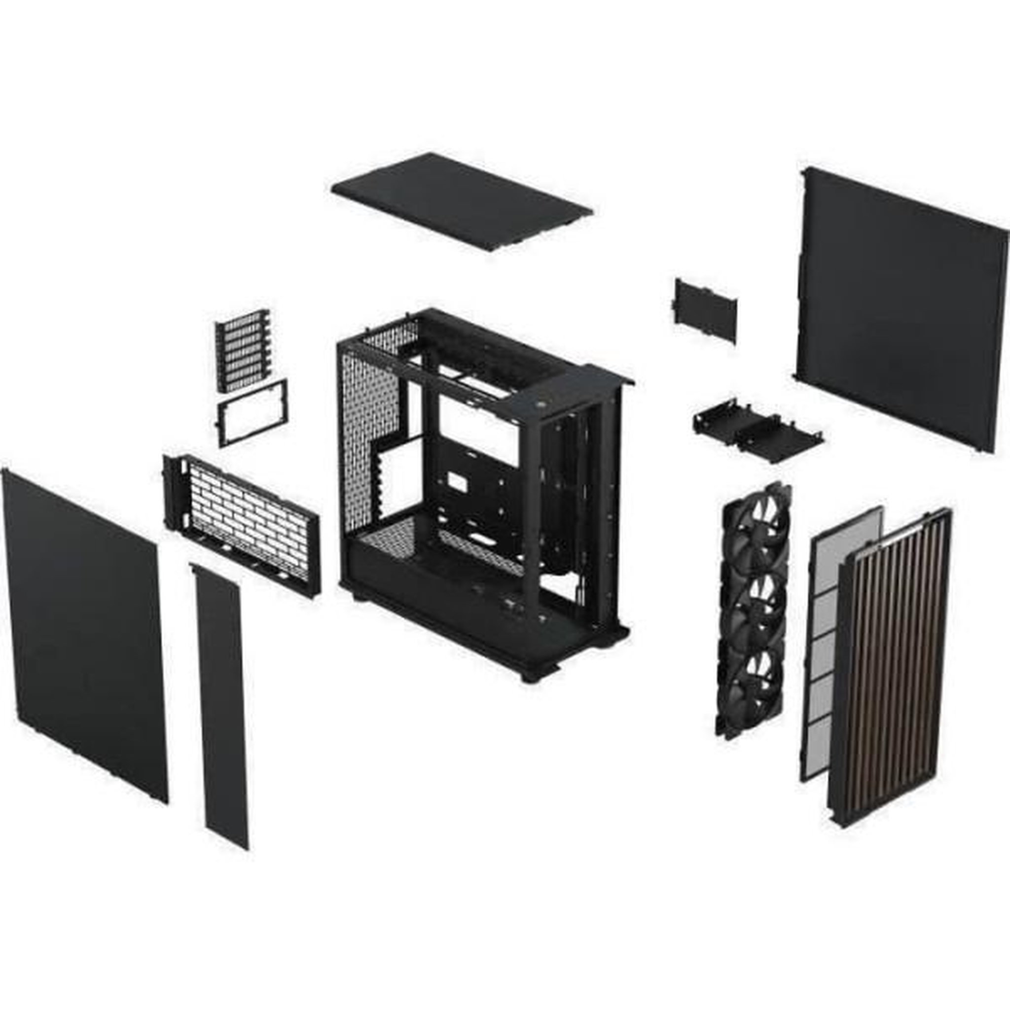 Voir la diapositive 4 : Fractal Design Boîtier PC - FRACTAL DESIGN - North XL Charcoal Black - FD-C-NOR1X-01 - E-ATX - Design élégant en bois et en alliage
